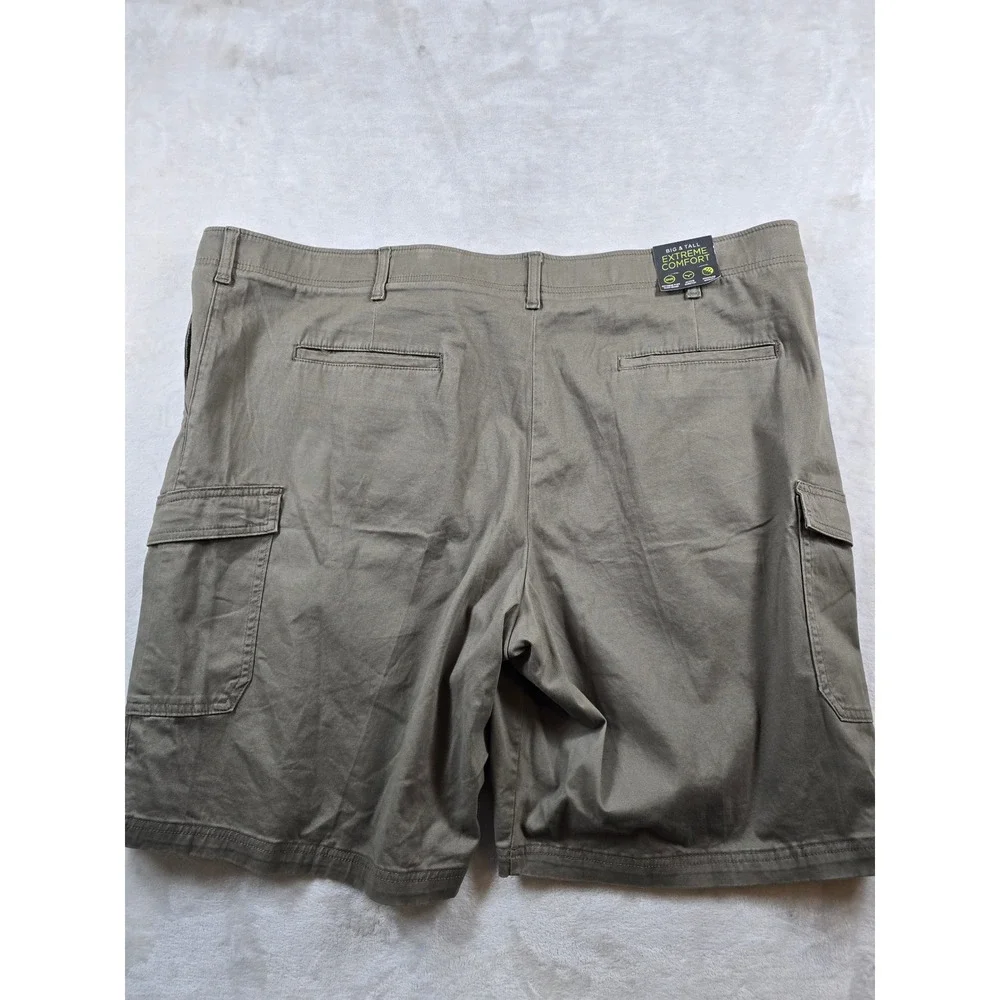 Lee Cargo Shorts Mens 50 Breen Olive Cotton Stretch Extreme Comfort Big Tall NEW